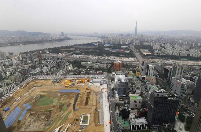 서울 삼성동 현대자동차그룹 글로벌비즈니스센터(GBC) 부지. 사진=한국경제신문