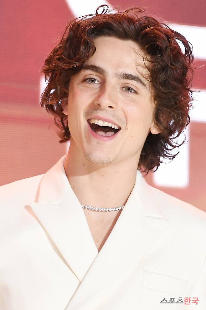 영화 '듄: 파트2' 내한 기념 레드카펫 행사에 참석한 티모시 샬라메(Timothee Chalamet). ⓒ이혜영 기자 lhy@hankooki.com