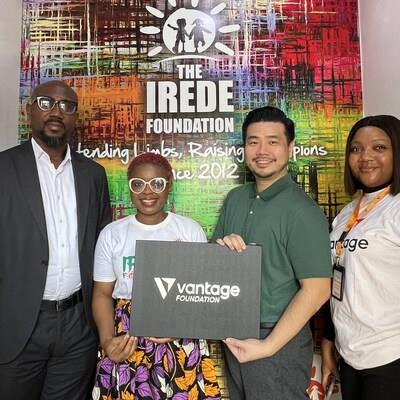 Vantage Foundation partners with The IREDE Foundation to empower  child amputees in Nigeria (PRNewsfoto/Vantage Foundation)