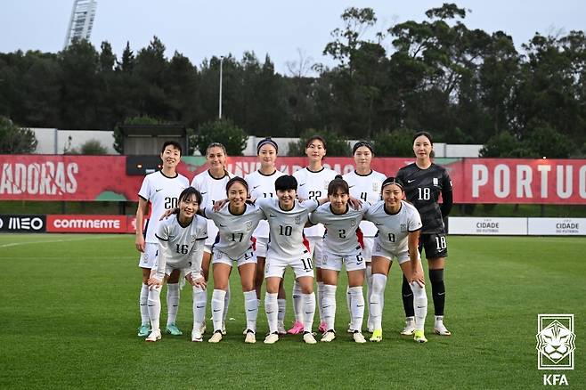 체코전 여자대표팀 선발 라인업. /사진제공=대한축구협회(KFA)