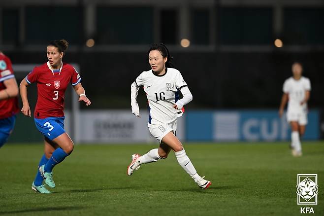 장슬기(오른쪽). /사진제공=대한축구협회(KFA)