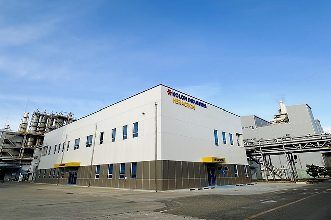 Kolon Industries aramid production facility in Gumi. [Photo provided by Kolon Benit Co.]