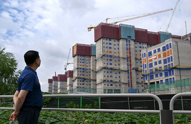 서울 강동구 둔촌주공재개발 단지. 임세준 기자