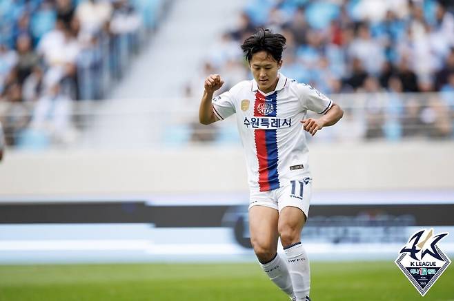 ▲ 수원FC 이승우, 2023 카타르 아시안컵 4강 탈락으로 팬들이 소환하고 있다. ⓒ한국프로축구연맹