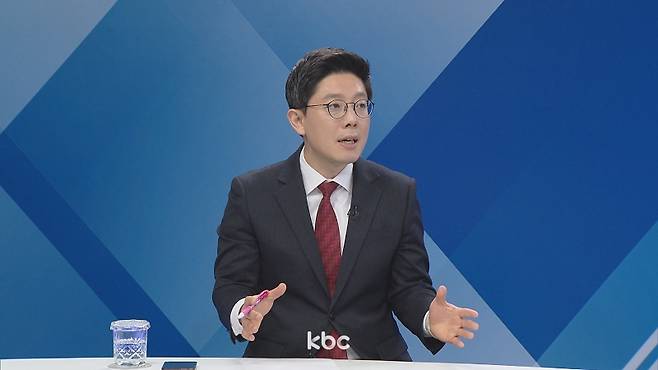 ▲KBC '여의도초대석'에 출연한 김병민 전 국민의힘 최고위원