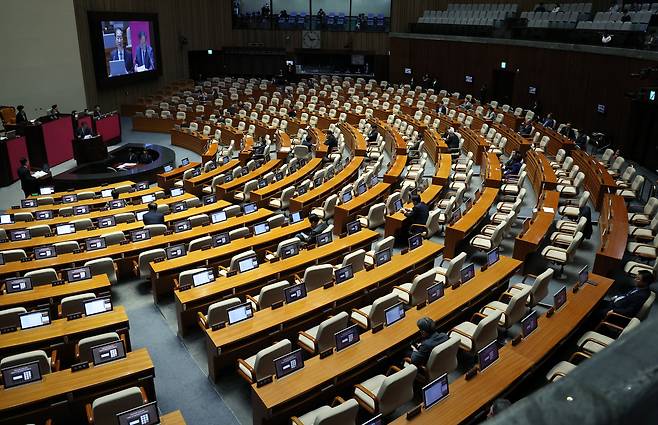 23일 열린 제413국회(임시회) 제5차 본회의 모습./뉴시스