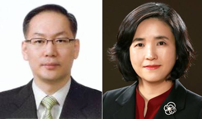 여야는 29일 오후 국회 본회의를 열고 신임 대법관 엄상필(왼쪽)·신숙희 임명동의안을 가결했다. 사진은 엄상필·신숙희 신임 대법관. /연합뉴스