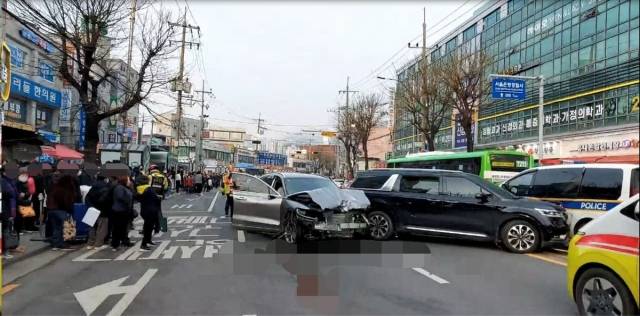 은평구 교통사고 현장. 은평소방서 제공