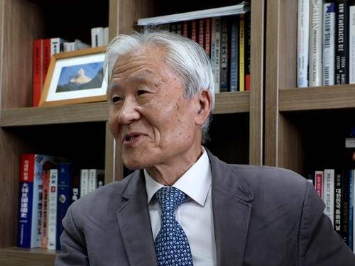 연합뉴스와 인터뷰 중인 조갑제 대표 [정한솔 촬영]