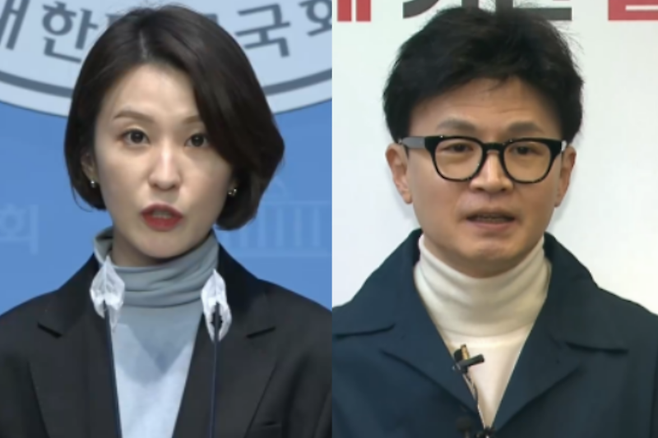 안귀령 더불어민주당 상근부대변인, 한동훈 국민의힘 비상대책위원장 / 사진 = MBN