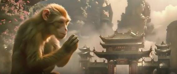 블로거 펑빈(Feng Bin)이 인공지능(AI) 기술로 생성한 '서유기' 애니메이션 영상 일부. 사진=바이두, 도우인 캡처