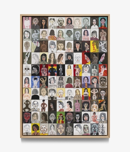 김종학, Faces, 1990s, Acrylic on paper box, 127 x 90 cm, Framed 132.5 x 96 x 6.5 cm[현대화랑 제공. 재판매 및 DB 금지]