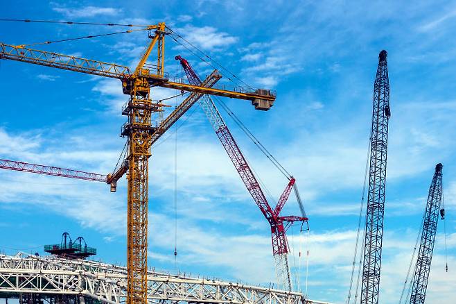 타워크레인 (사진=게티이미지), 위 사진은 기사 내용과 직접 관련 없음