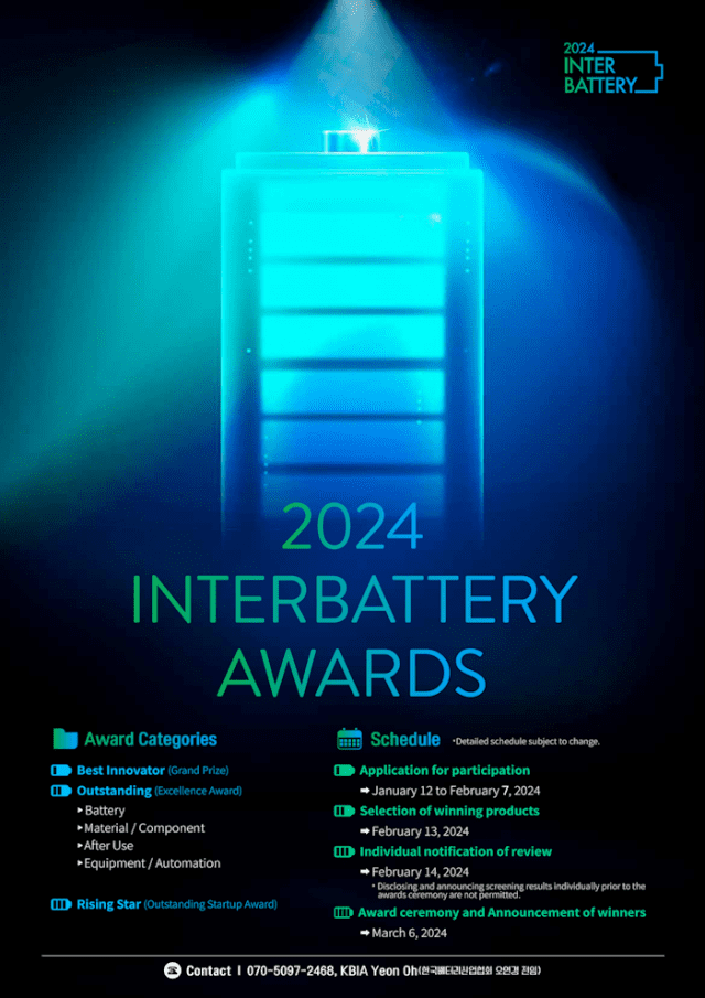 인터배터리 어워즈 포스터