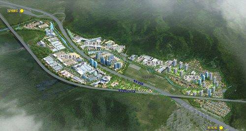 대전 안산첨단국방산업단지 조감도. 대전시 제공.