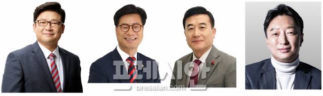 ▲ 22대 총선 국민의힘 '구미을' 선거구 강명구, 김영식, 허성우, 최우영 예비후보가 4자 경선한다 (사진은 가나다순) ⓒ프레시안DB·포털