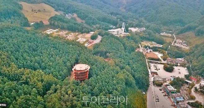 태백산 하늘전망대 드론사진/사진-국립공원공단 제공