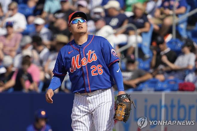 뉴욕 메츠 스프링캠프 초청 선수 최지만 [AP=연합뉴스]