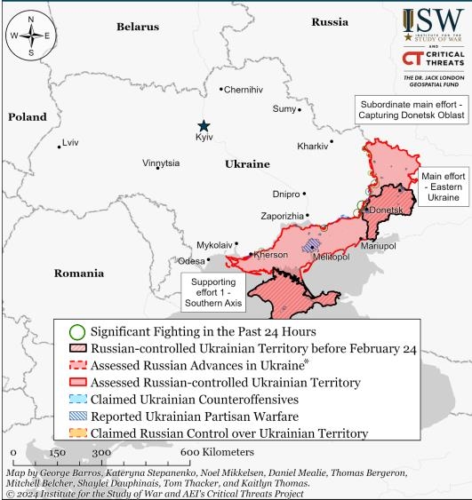 우크라 영토 20% 차지한 채 추가공세 예고한 러시아 [전쟁연구소 보고서. 재판매 및 DB 금지]