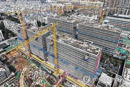 7일 중국 동부 장쑤성 난징의 한 건설 현장
[AFP 연합뉴스 자료사진. 재판매 및 DB 금지]