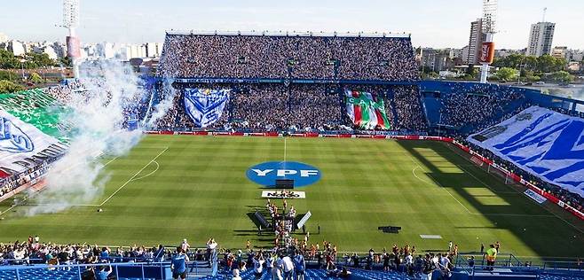 아르헨티나 프로축구팀 벨레스 사르스피엘드 구장. /엑스(X·옛 트위터)