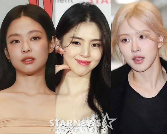 제니, 한소희, 로제 /사진=스타뉴스
