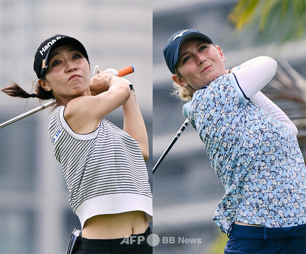 유력한 우승후보 리디아 고를 제치고 2024년 미국여자프로골프(LPGA) 투어 블루베이 LPGA 골프대회 우승을 차지한 베일리 타디. 사진제공=ⓒAFPBBNews = News1