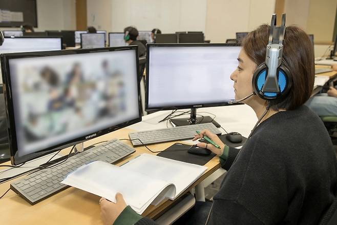 2023년 하반기 공채 온라인 삼성직무적성검사(GSAT)에 앞서 진행된 응시자 대상 예비소집 모습. 삼성 제공