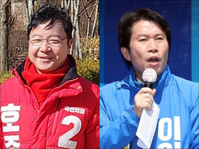 호준석 국민의힘 대변인(왼쪽), 이인영 더불어민주당 의원. 한국일보DB
