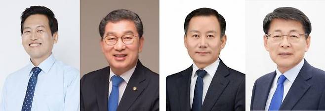 왼쪽부터 손금주‧신정훈‧김태성‧서삼석