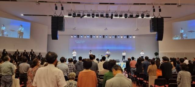 '2024 제18차 시드니성시화대회'가 지난 8일 저녁 시드니 새순교회에서 열리고 있다. 세계성시화운동본부 제공