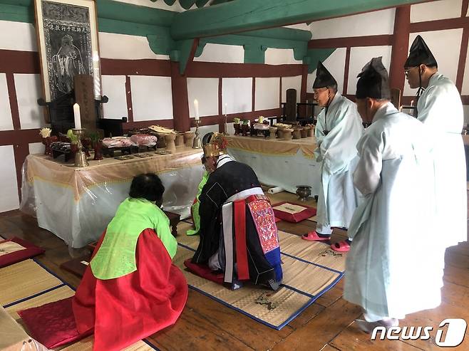 부안향교 춘기 문묘석전대제가 14일 부안향교 대성전에서 개최됐다.(부안군 제공)2024.3.14/뉴스1