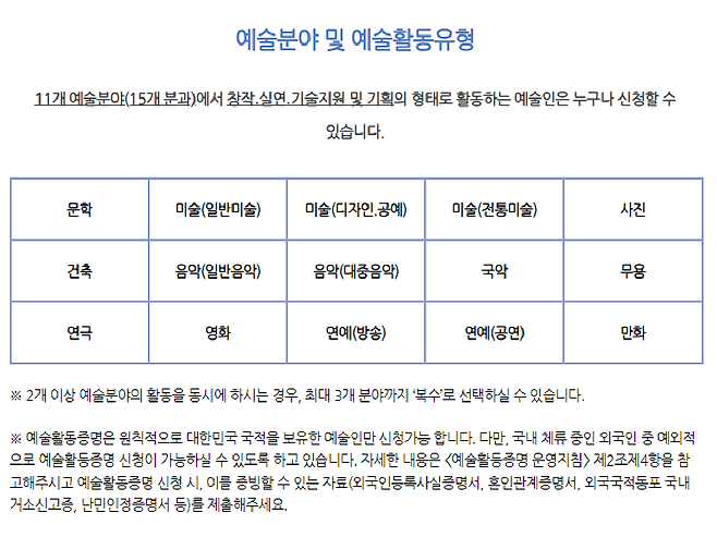 나는 음악(일반음악) 부문 실연 형태로 지원했다.