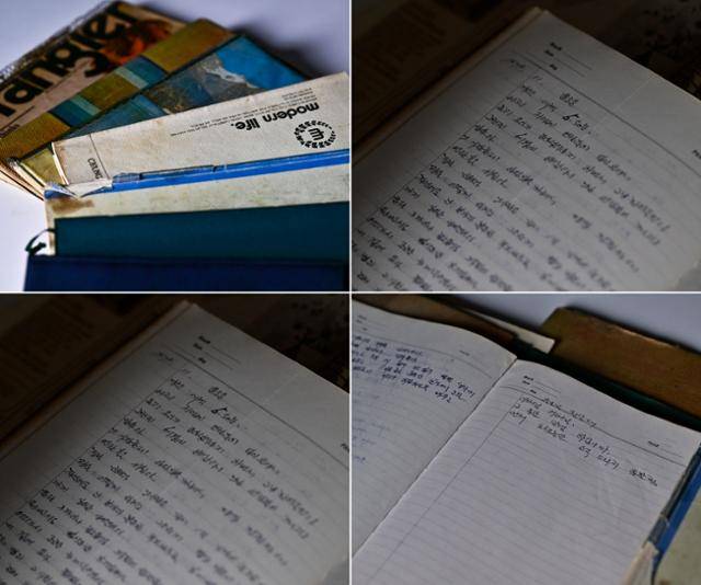 정 작가의 어머니 김옥순씨의 일기장. 어머니의 일기를 읽고 나서야 정 작가는 어머니를 이해할 수 있게 됐다. 최주연 기자