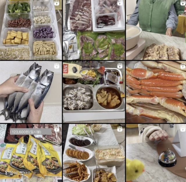 한씨는 사회관계망서비스(SNS)에 학생들을 위해 음식 만드는 과정을 영상으로 찍어 올리고 있다. '한닭쌤과 삐약이 교실' 인스타그램 캡처