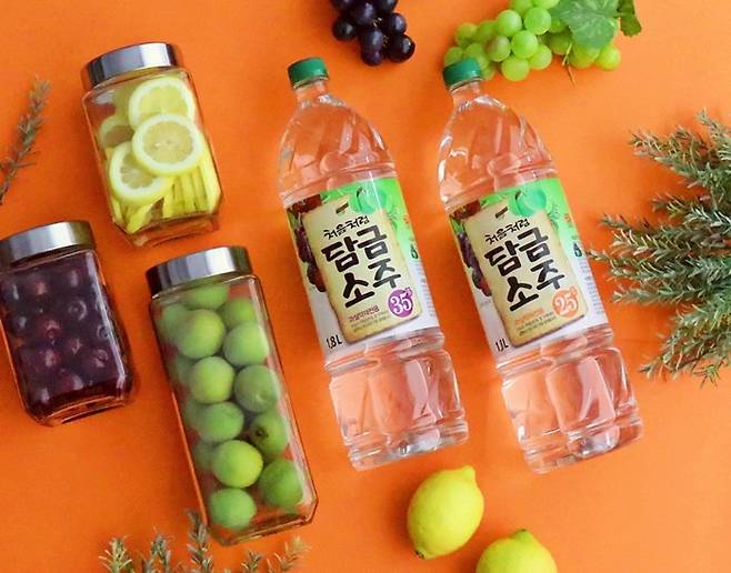 롯데칠성의 처음처럼 담금소주/사진제공=롯데칠성