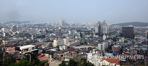 청주 시내의 모습. 연합뉴스