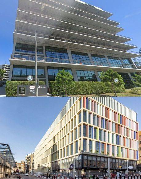 틱톡 모회사 '바이트댄스'는 이미 과거부터 글로벌 본사들을 분리시켜 운영해 왔다. 

사진은 북미 운영 및 개발을 맡는 미국 틱톡 본사(위)와 유럽 및 남미를 담당하는 영국 틱톡 본사. [이미지출처=구글 지도, PLA아키텍처]