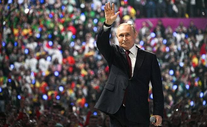 5선을 사실상 확정한 블라디미르 푸틴 러시아 대통령. 사진=크렘린궁