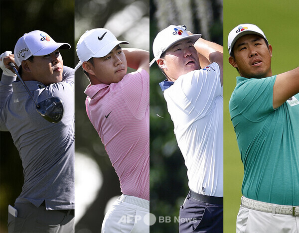 2024년 미국프로골프(PGA) 투어 플레이어스 챔피언십에 출전한 김시우, 김주형, 임성재, 안병훈 프로. 사진제공=ⓒAFPBBNews = News1