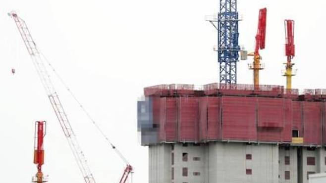 2022년 11월 화물연대 파업으로 콘크리트 타설 기계가 멈춰선 건설 현장. 연합뉴스