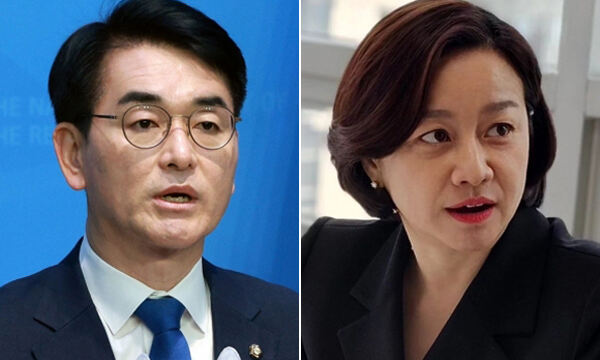 박용진 더불어민주당 의원(왼쪽), 조수진 변호사. 연합뉴스·조수진 변호사 인스타그램