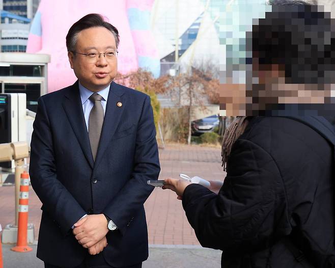 조규홍 보건복지부 장관이 19일 오후 서울시내 모처에서 열린 국립대 병원 병원장들과의 간담회에 참석하고 있다. /사진= 뉴스1