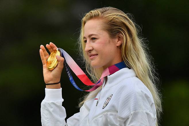 2020 도쿄올림픽 골프 여자부 금메달 넬리 코다(사진=AFPBBNews)