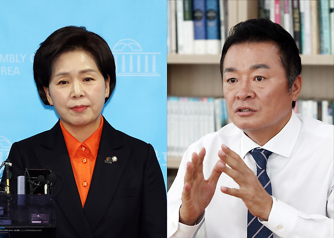 양향자 개혁신당 원내대표(왼쪽)와 김철근 사무총장 ⓒ데일리안DB