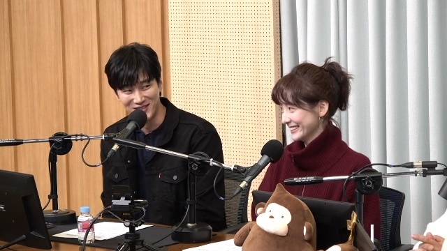 SBS 파워FM ‘두시탈출 컬투쇼’ 캡처 / 왼쪽부터 안보현, 박지현
