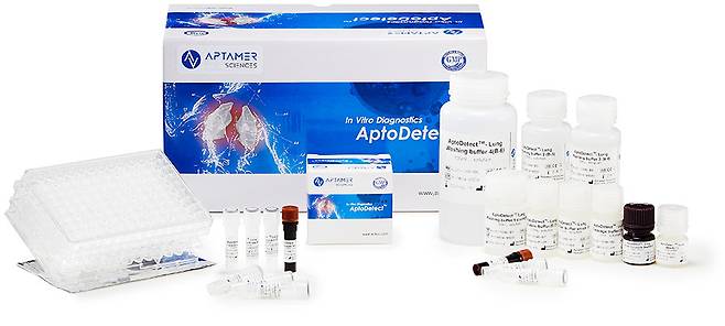 '압토디텍트 렁(AptoDetectTM-Lung) 제품 사진. /사진제공=압타머사이언스