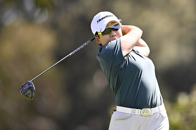 신지애의 드라이버 티샷(사진=AFPBBNews)