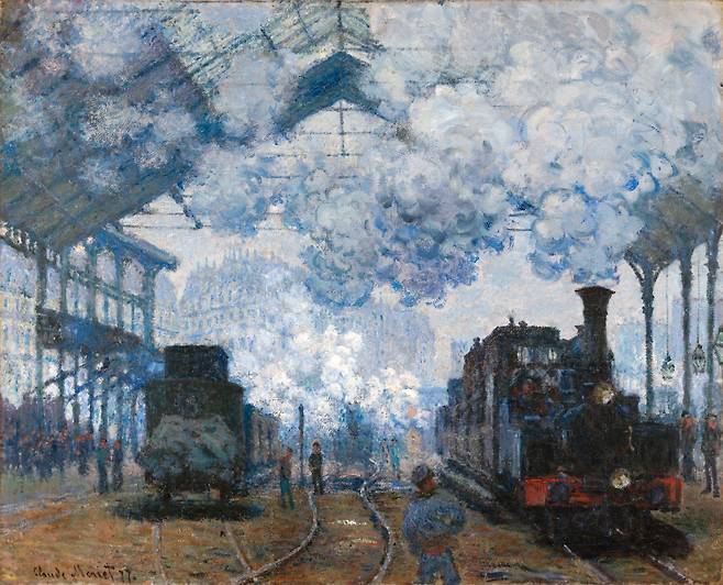 클로드 모네, 'The Gare Saint-Lazare Arrival of a Train', 1877