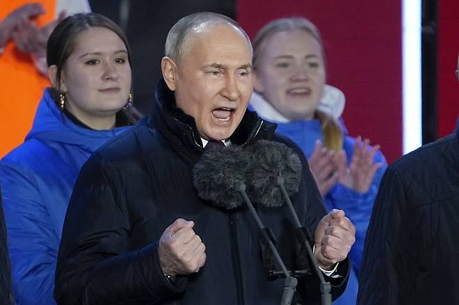블라디미르 푸틴 러시아 대통령. 모스크바=AP뉴시스